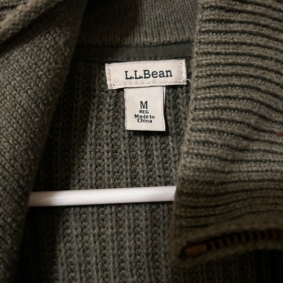 L.L. Bean Sage Green Knit Sweater - Picture 2 of 6